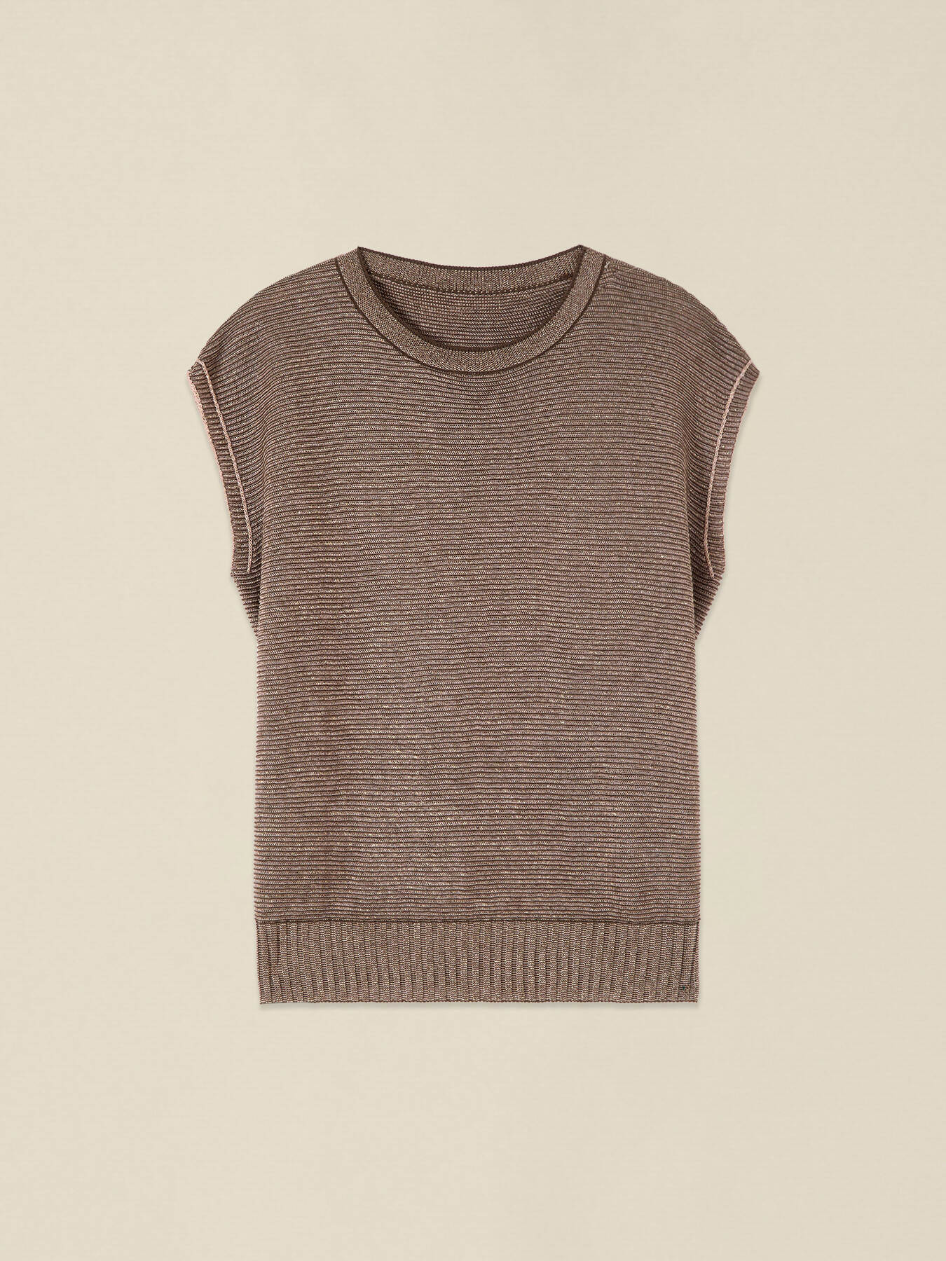 Strickweste aus Lurex image number 3