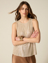 Metallic effect jersey top image number 0