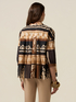 Blusa holgada de muselina estampada image number 1