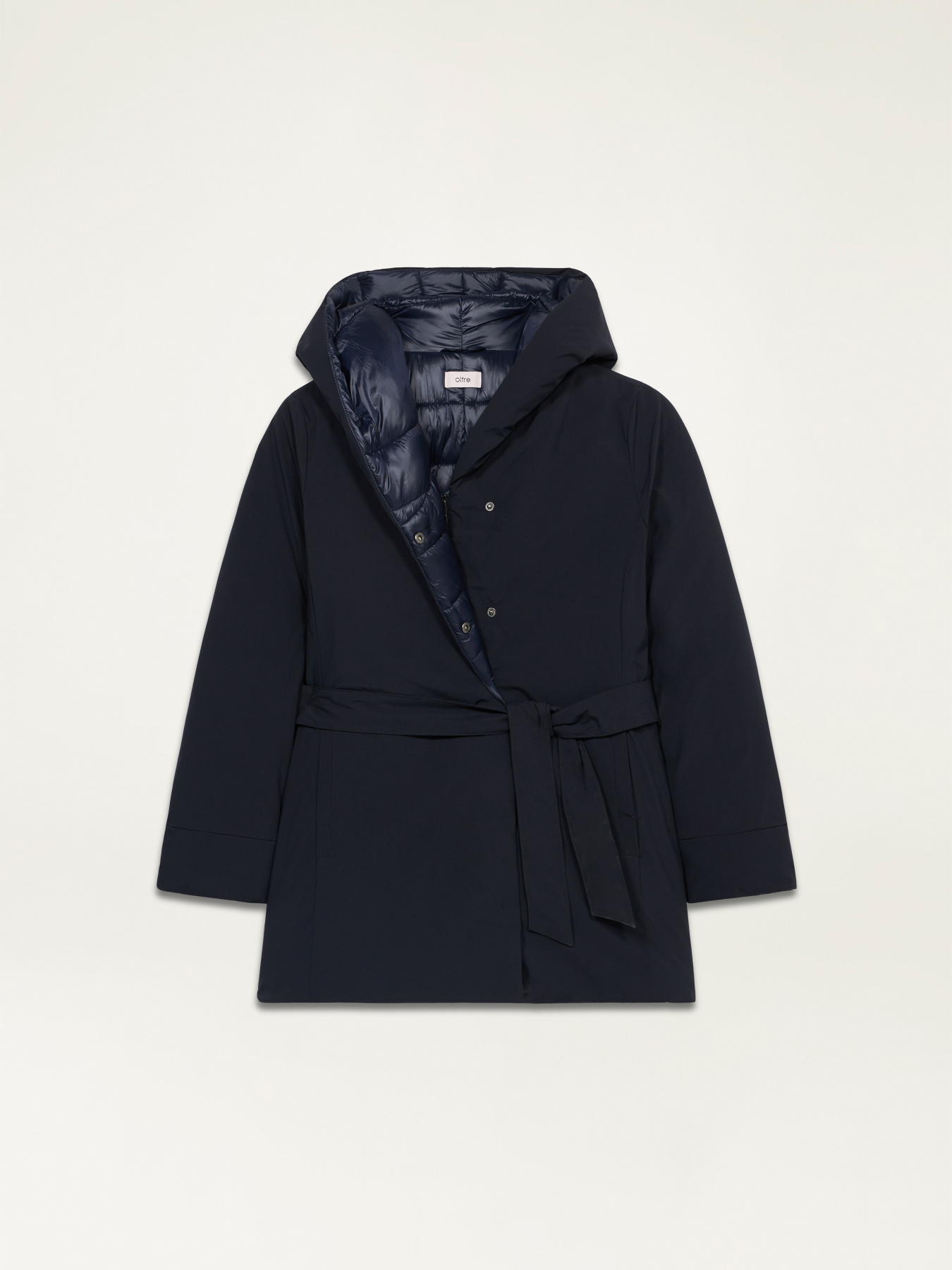 Parka imbottito con cintura image number 4