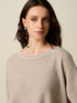 Lurex sweater with boat neckline image number 2