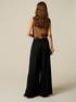 Wide-leg linen blend trousers image number 1