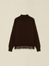 Rollkragenpullover aus Lurex-Wollmischung mit Spitze image number 3