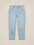 Stone-washed boyfriend jeans with jewel buttons image number 4