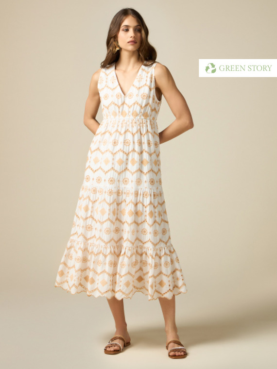 Long Broderie Anglaise dress