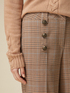Pantalones en tejido de cuadros image number 2