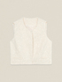 Sequined fabric vest image number 3