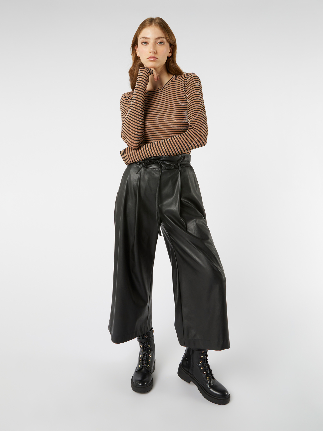 Striped cashmere blend T-shirt image number 0