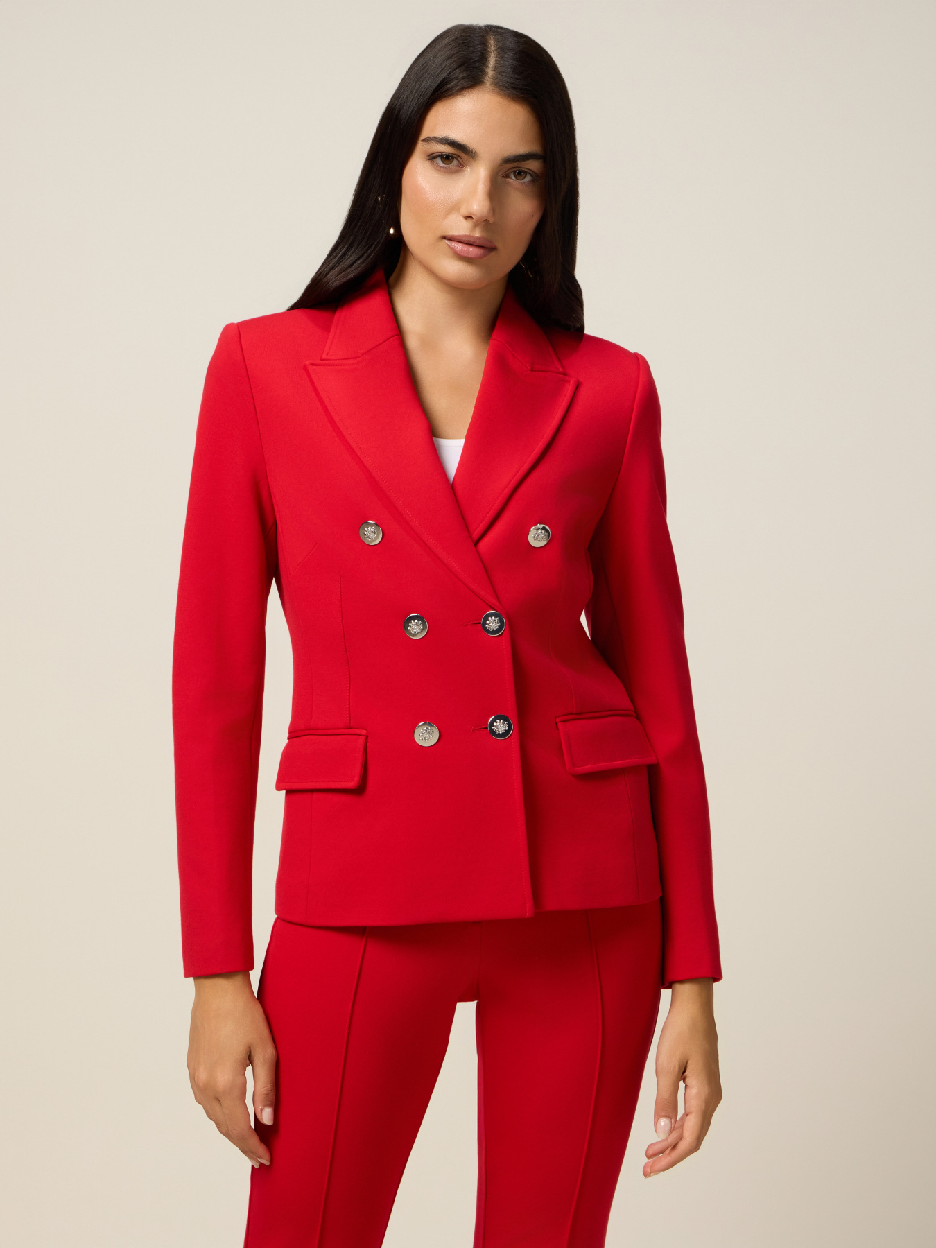 Blazer doppiopetto in punto milano image number 0