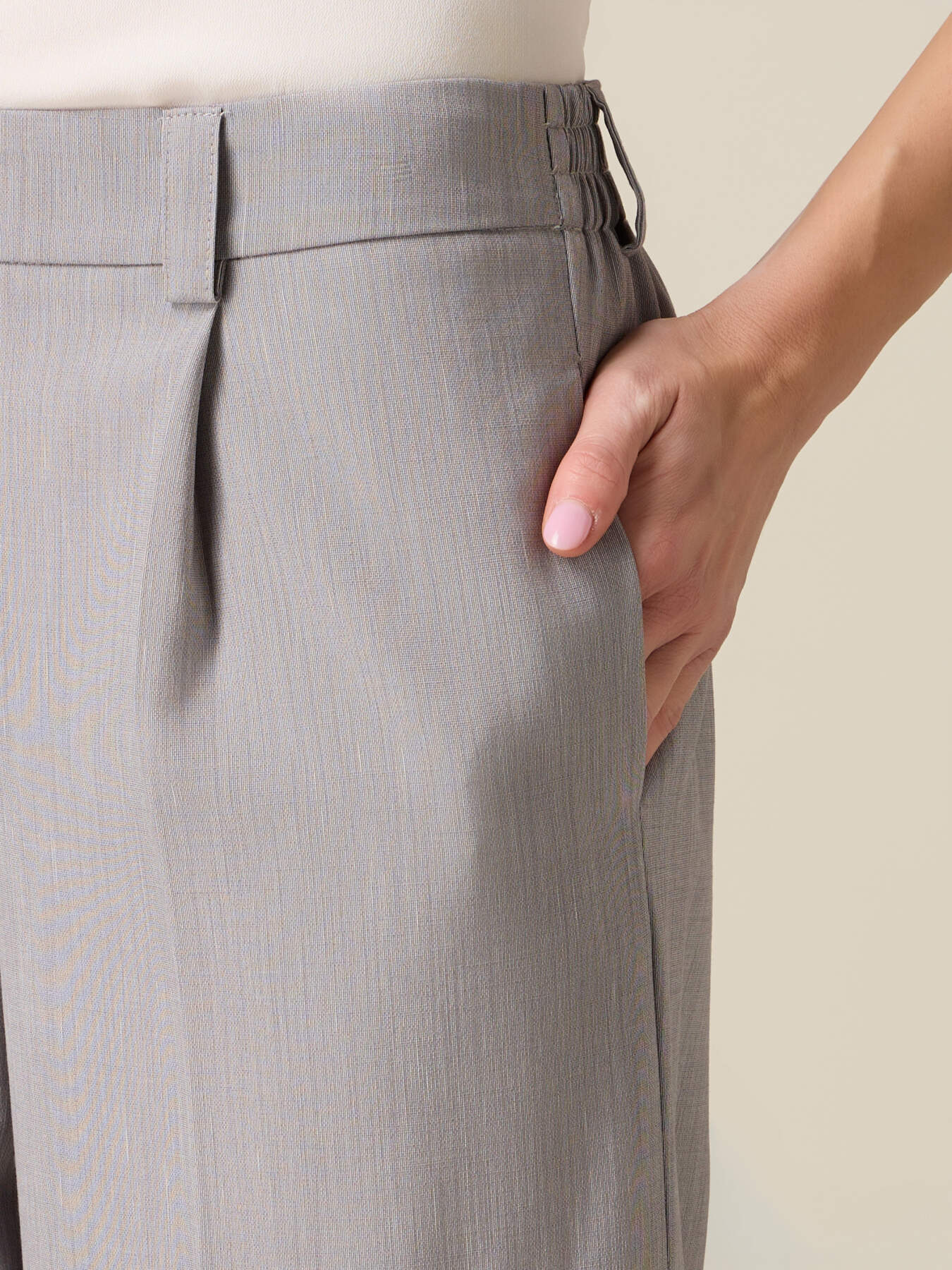 Pantalon cargo palazzo image number 2