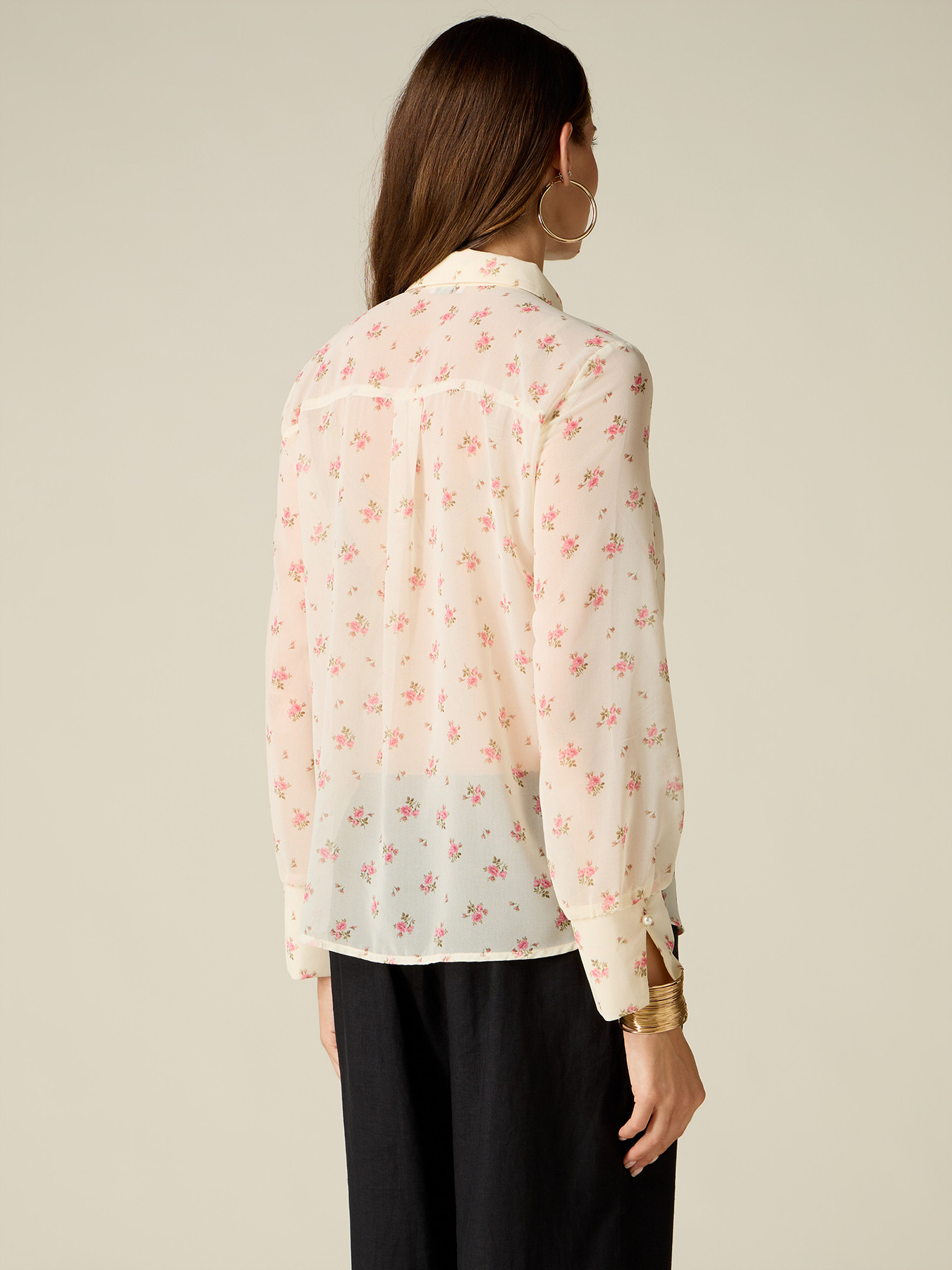 Camicia con stampa floreale image number 1