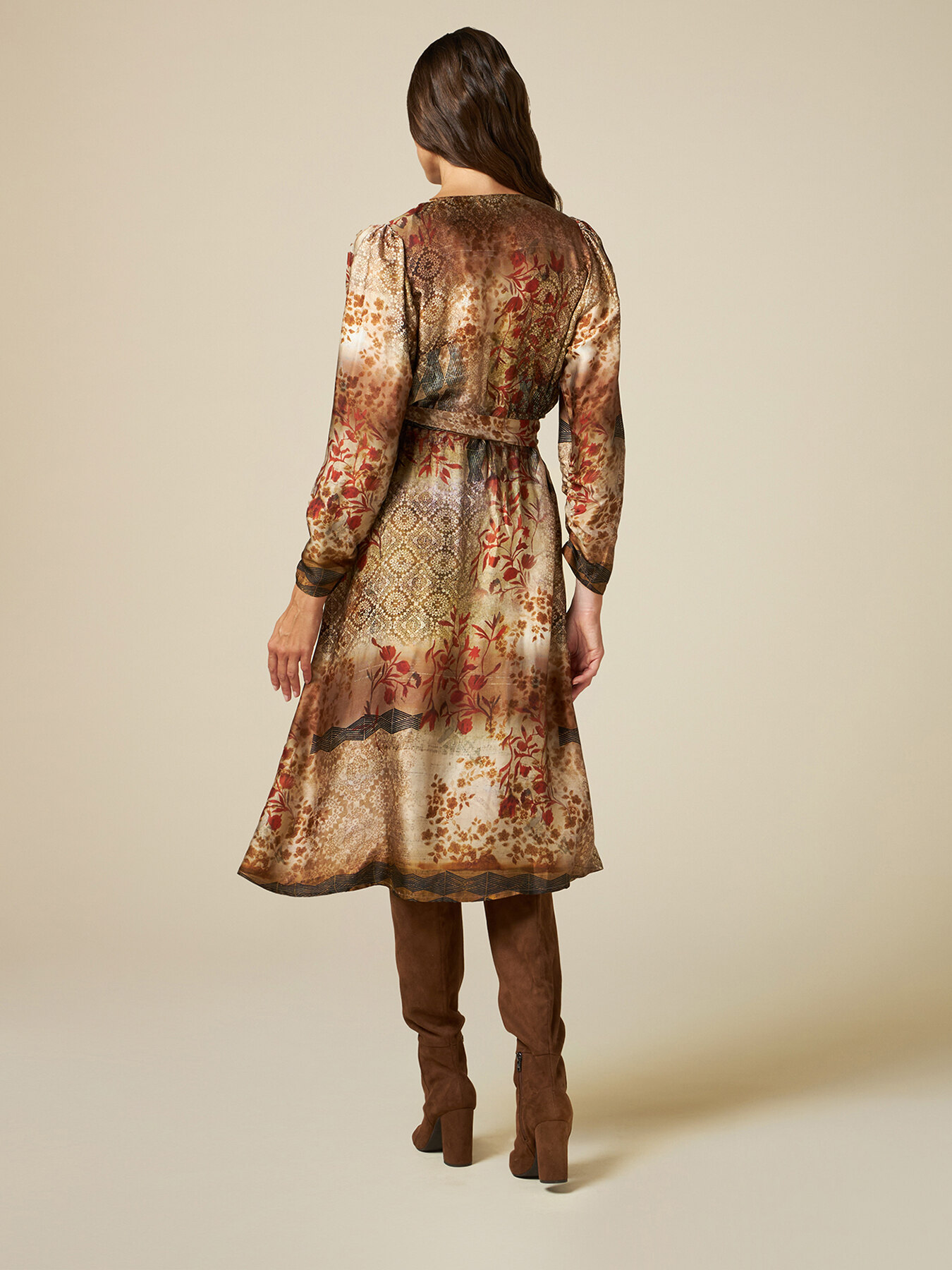 Robe portefeuille &agrave; motifs patchwork image number 1