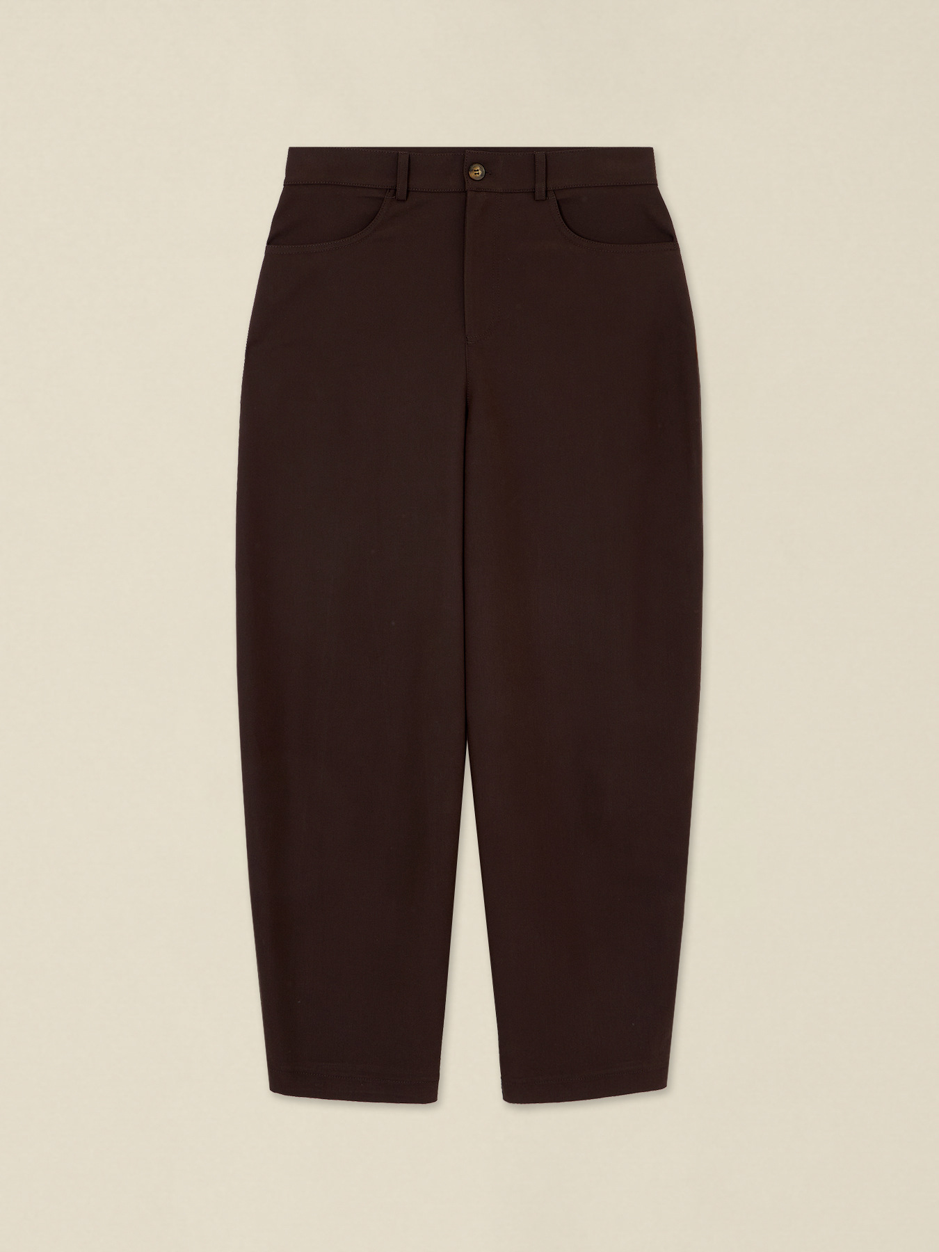 Pantaloni carrot din twill image number 0