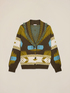 Knitted cardigan with decorative fringe image number 4