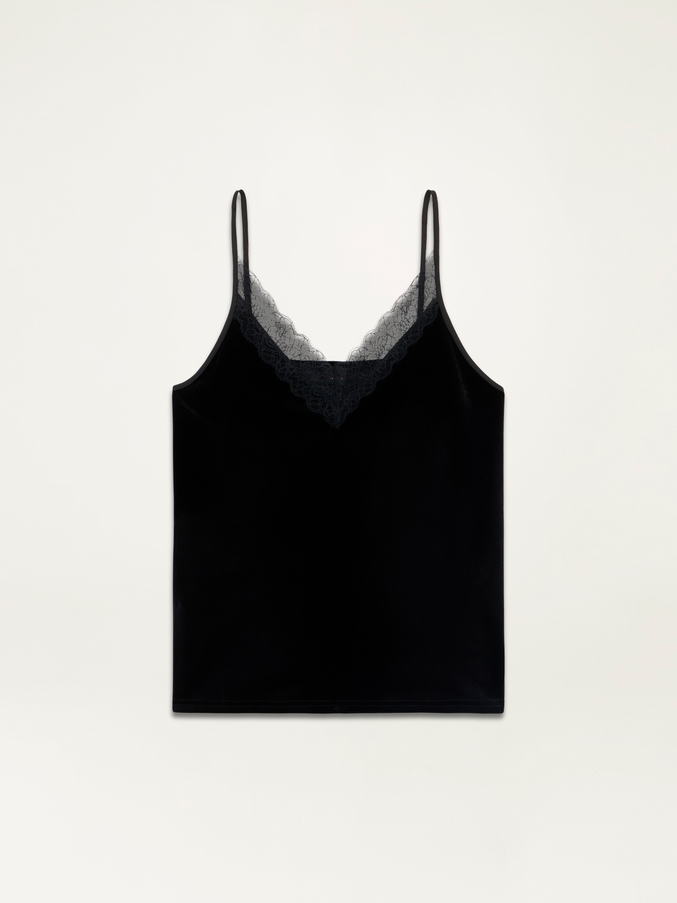 Top lingerie en velours et dentelle image number 3