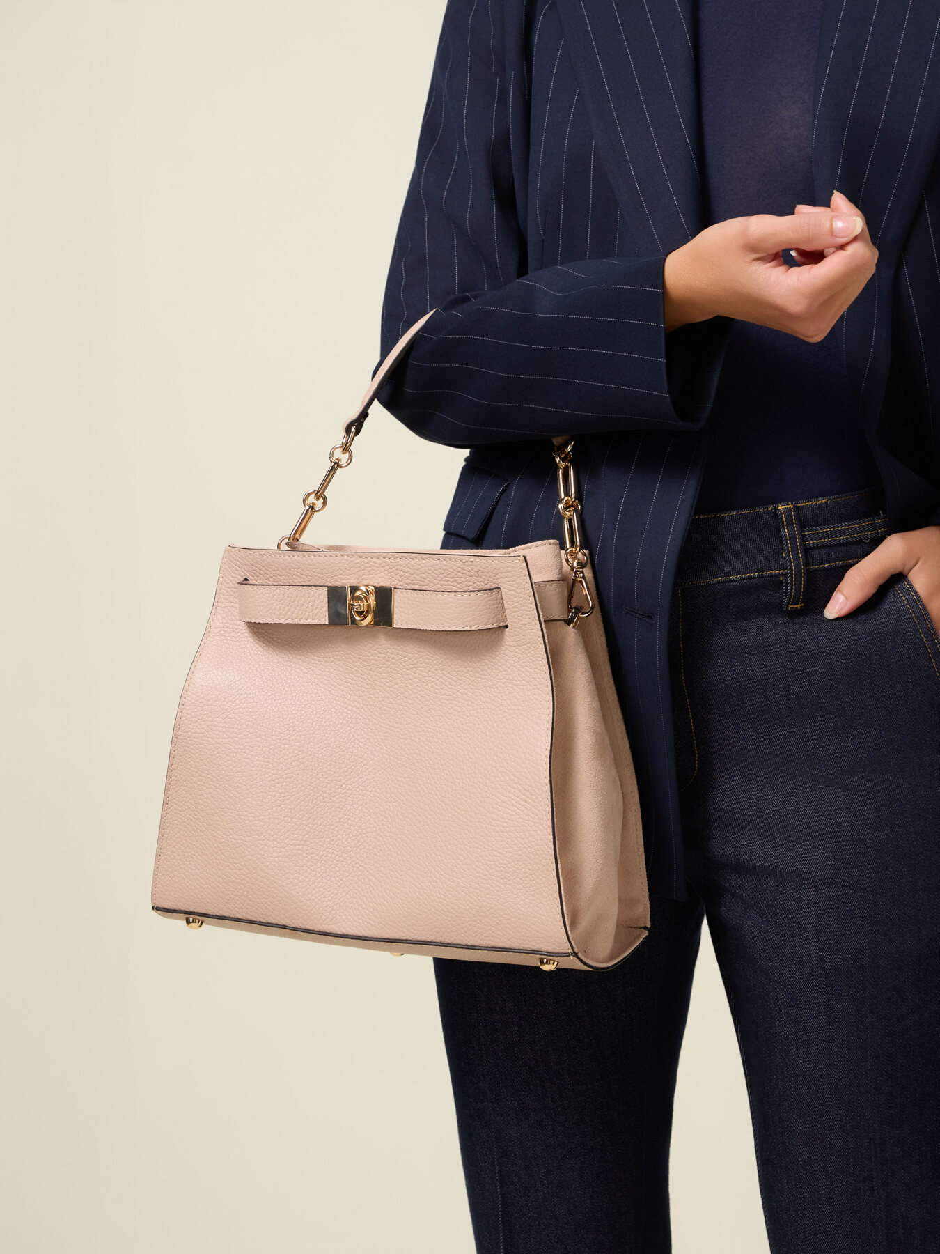 Bolso shopper Ophelia en piel aut&eacute;ntica image number 0