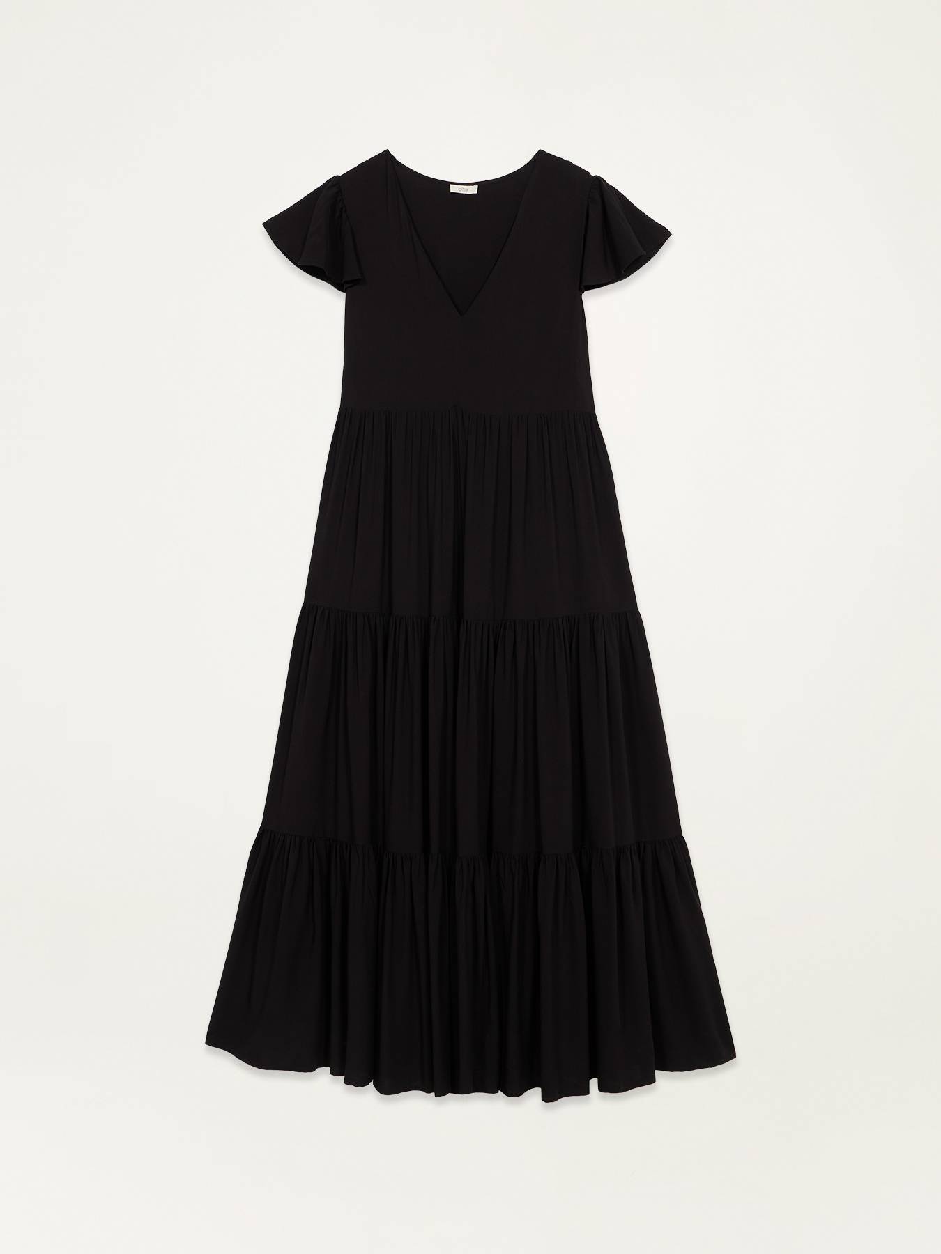 Vestito lungo in viscosa image number 4