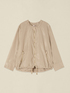 Nylon jacket with gathered collar image number 3