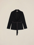Blazer con cintura in raso image number 4