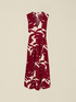 Rochie evazată din poplin cu imprimeu image number 3