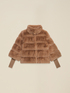 Short plush-effect jacket image number 3