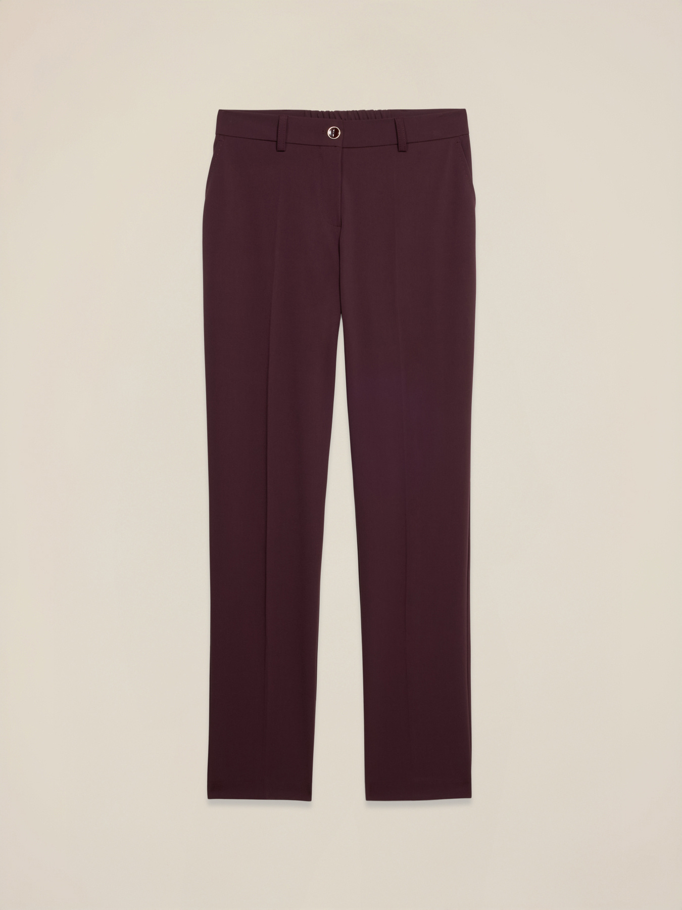 Viscose blend flannel trousers image number 4