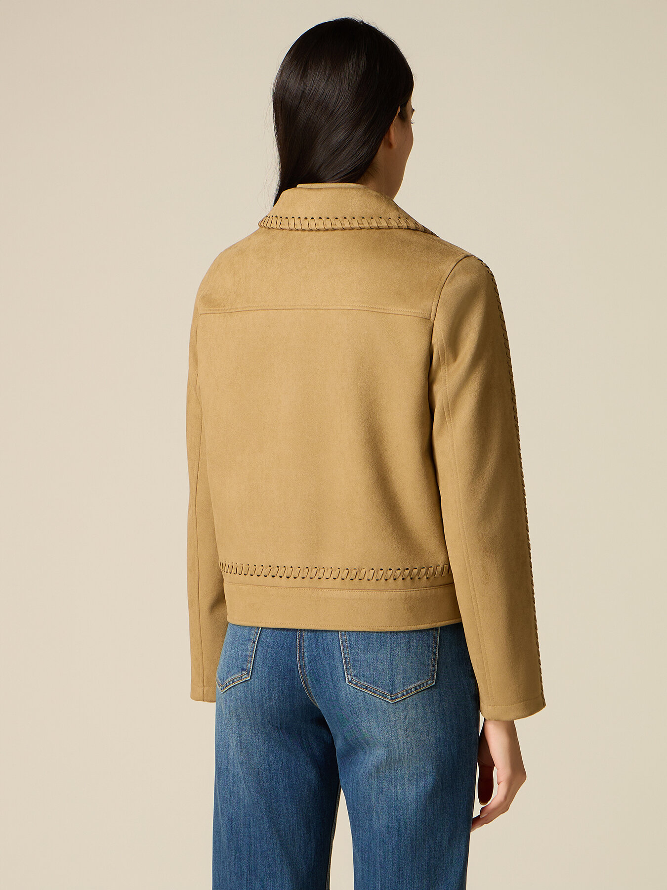 Jacket with stitching detail image number 1
