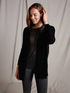 Cardigan misto cashmere con pizzo image number 0