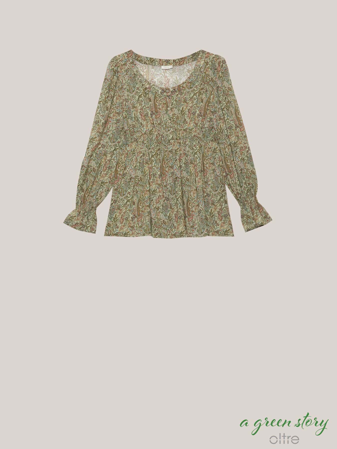 Bluse mit Kaschmirmuster image number 3