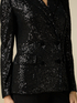 Double-breasted sequin blazer image number 2