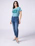 Chino jeans with belt and jewel buckle image number 0