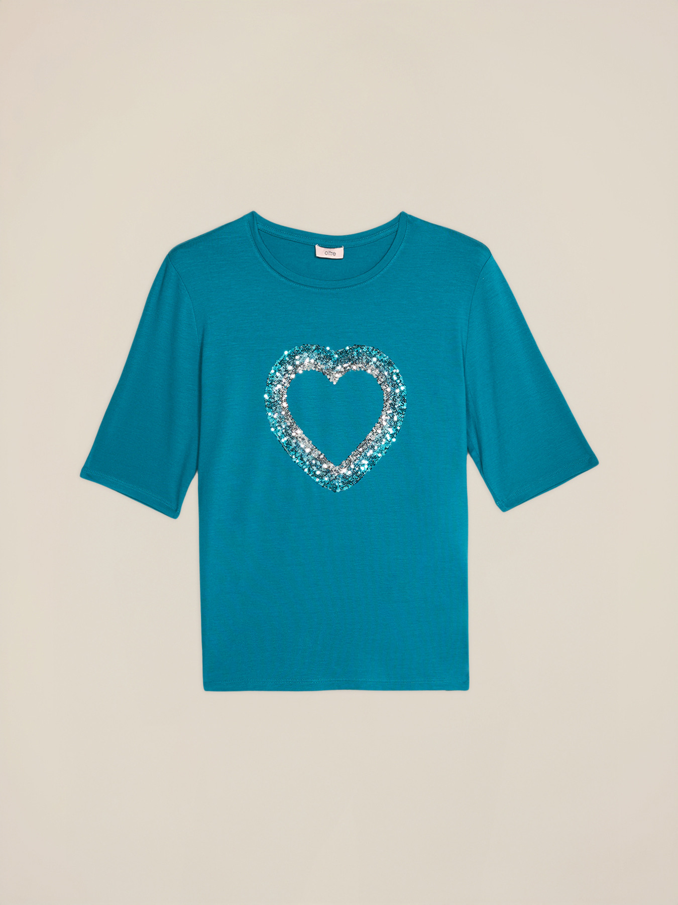 T-shirt con ricamo in paillettes image number 3