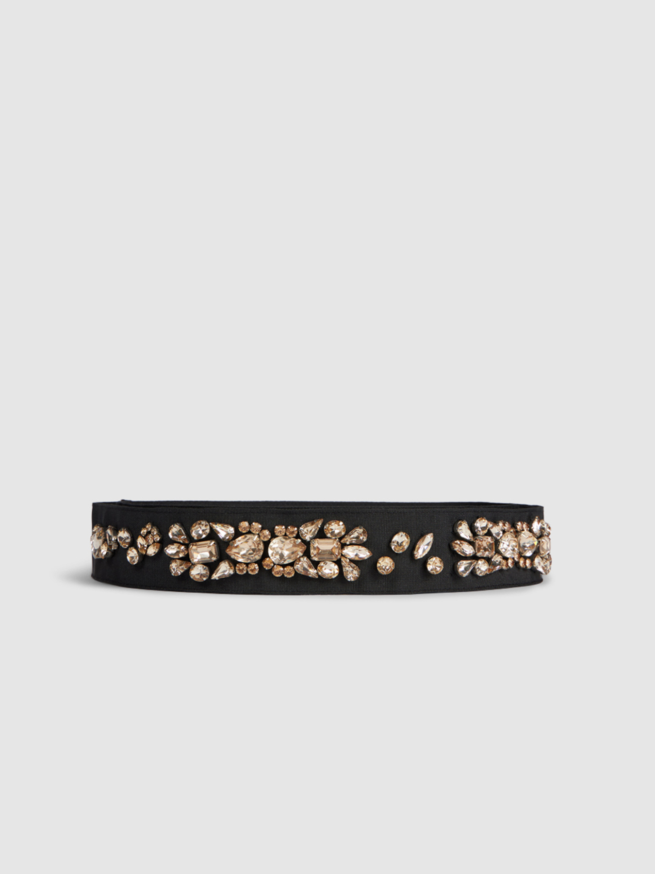 Fabric sash with gemstones image number 1