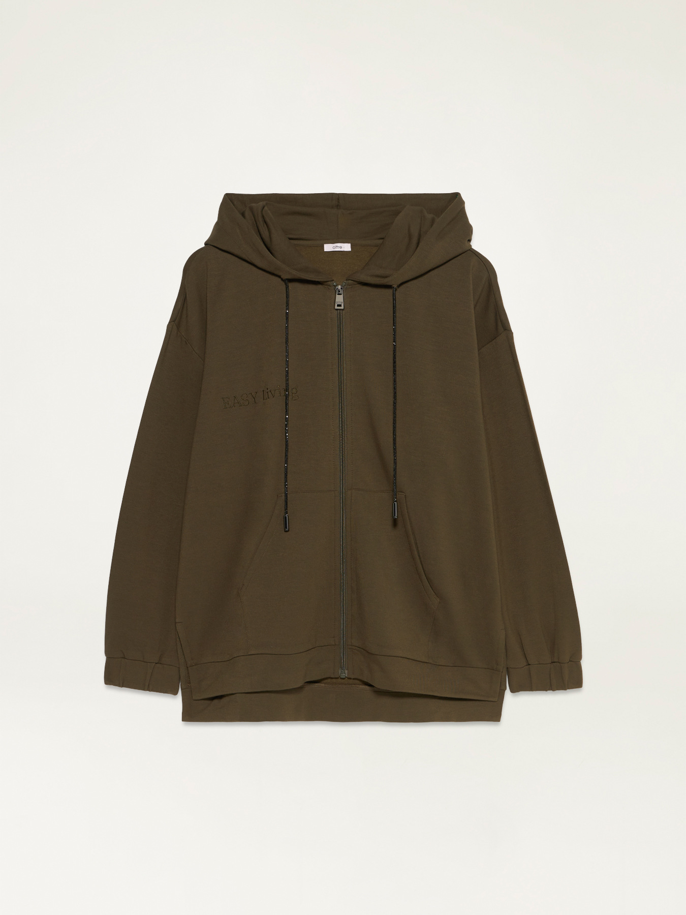 Sudadera con capucha y bordado con texto image number 3