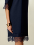 Dress in scuba fabric and lace image number 1