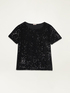 Blouse &agrave; manches courtes &agrave; paillettes image number 3