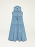 Kleid aus gebleichtem Tencel image number 4