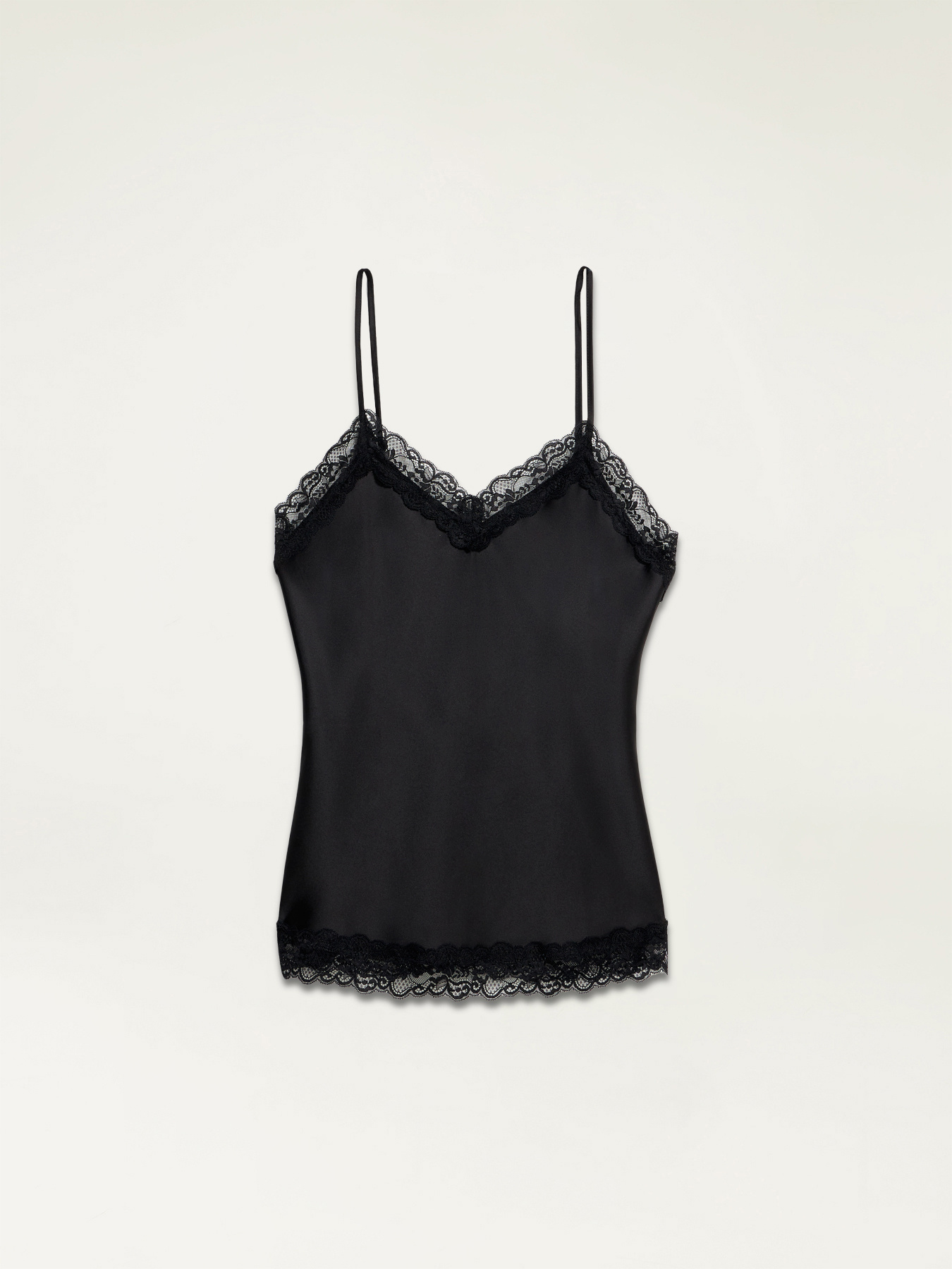 Satin and lace lingerie top image number 3