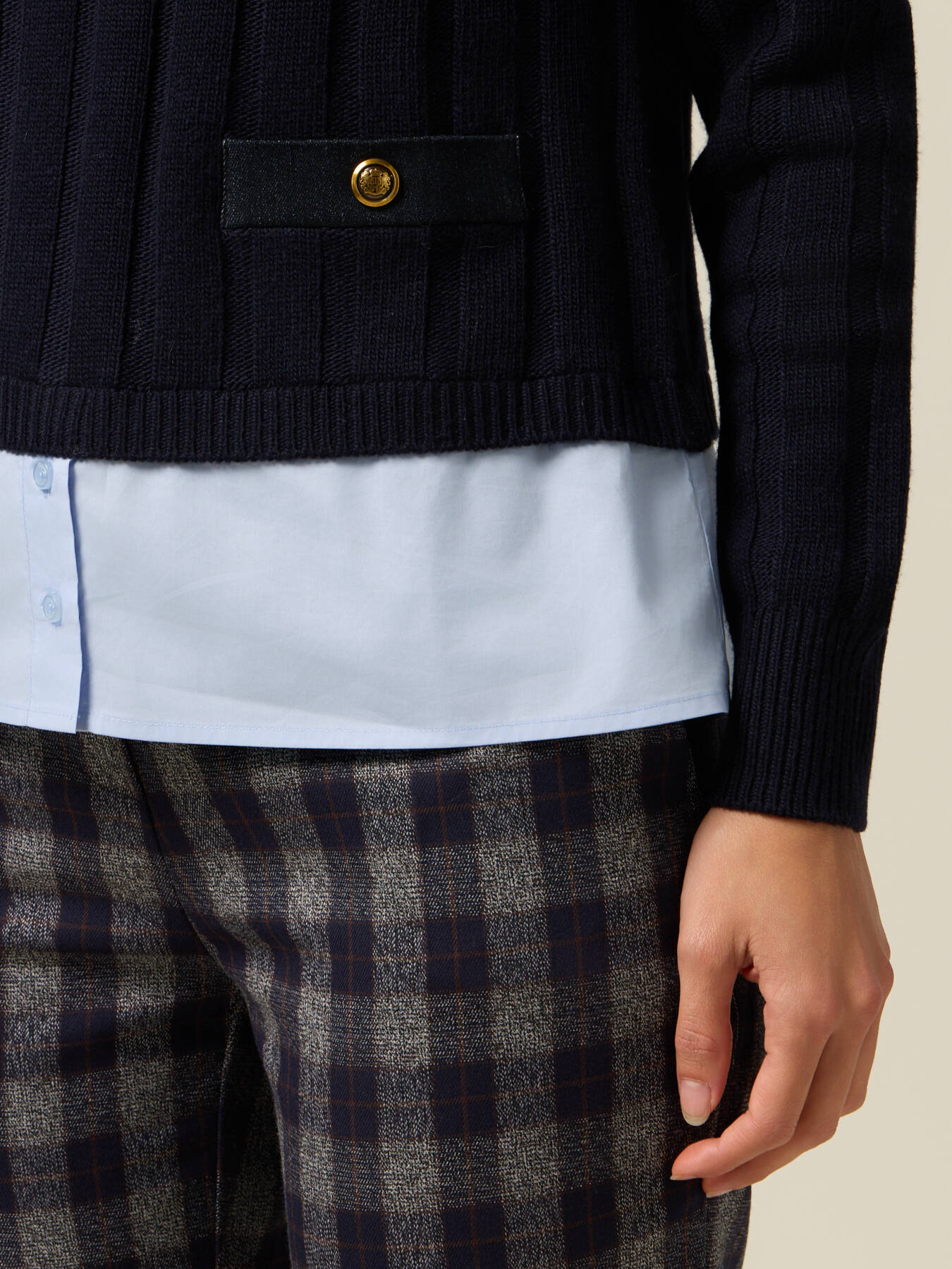 Layered effect sweater image number 2