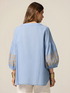 Cotton blouse with embroidery image number 1
