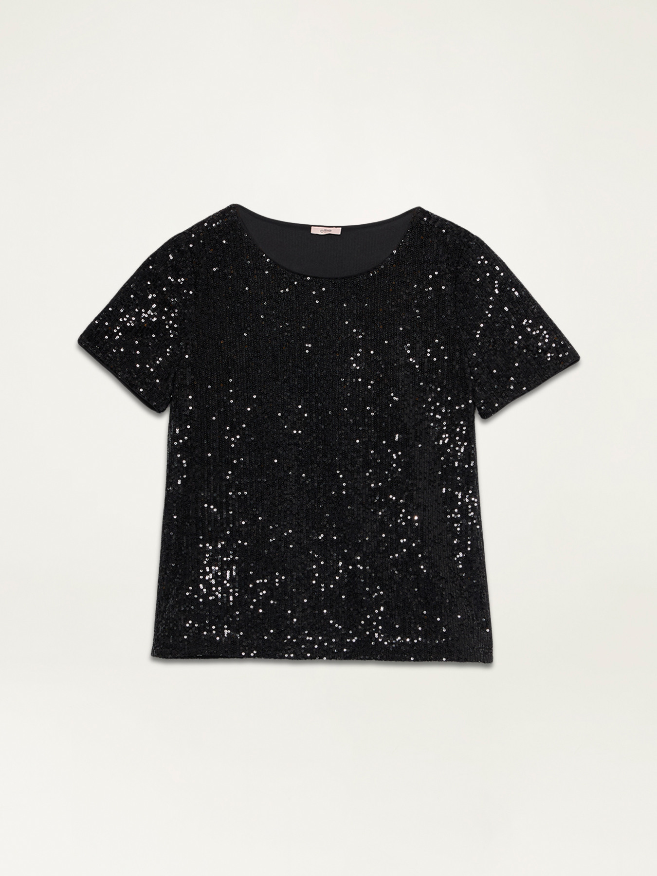 Bluse mit kurzen &Auml;rmeln aus Pailletten image number 3
