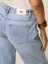 Blugi regular cu micro cristale image number 2
