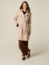 Double-breasted trench coat with belt image number 0