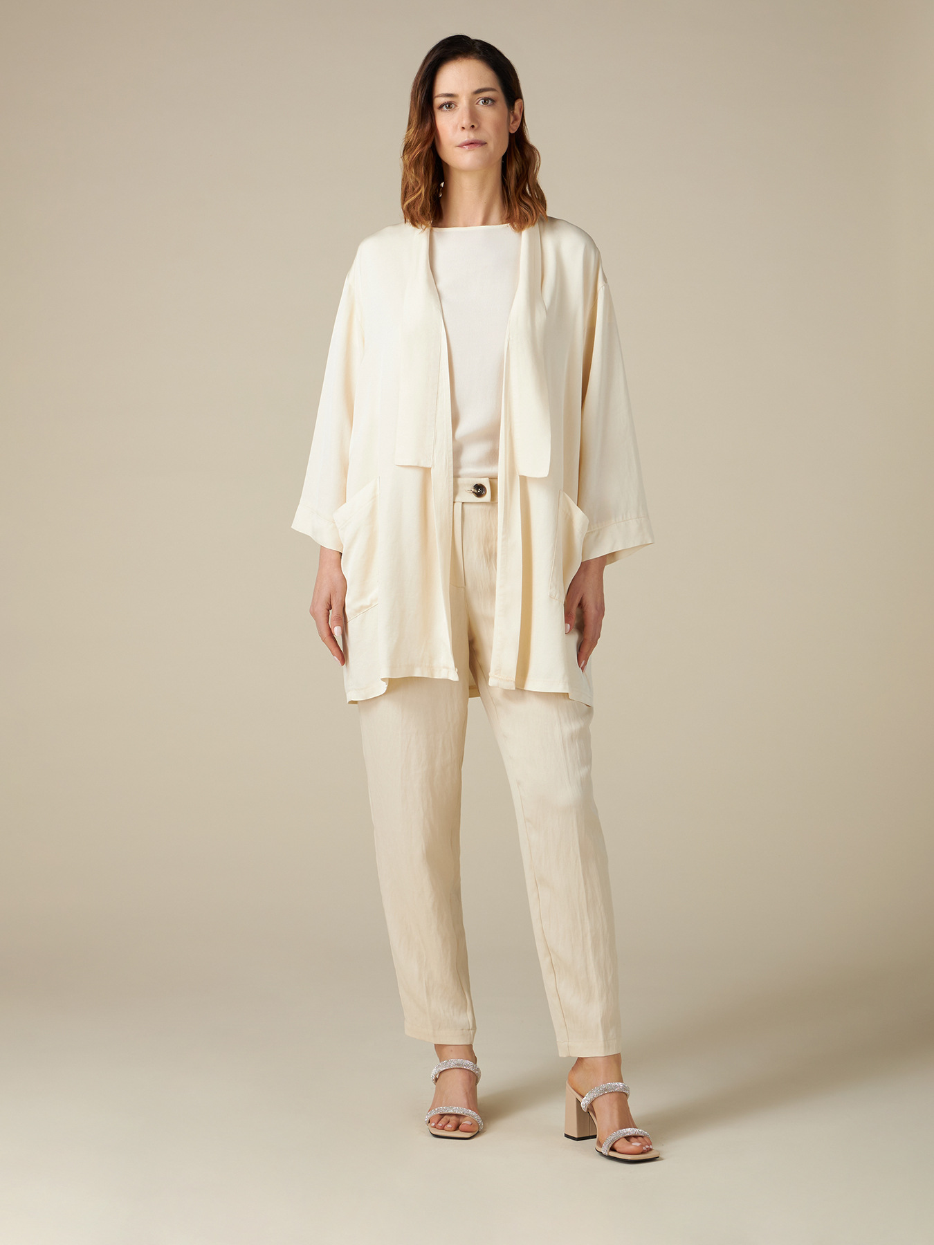 Kimono con mezcla de tencel image number 3