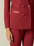 Double-breasted blazer with covered buttons image number 2