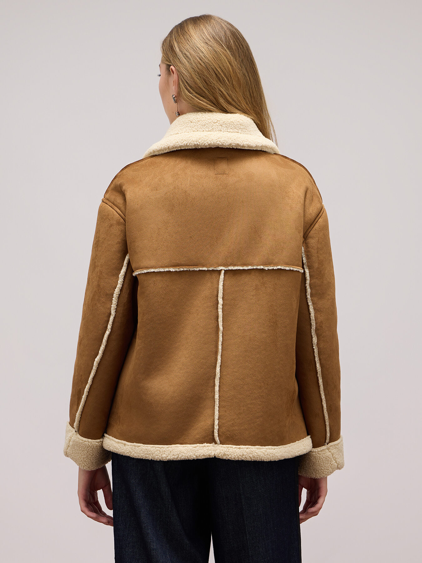 Jacket in synthetic sheepskin image number 2
