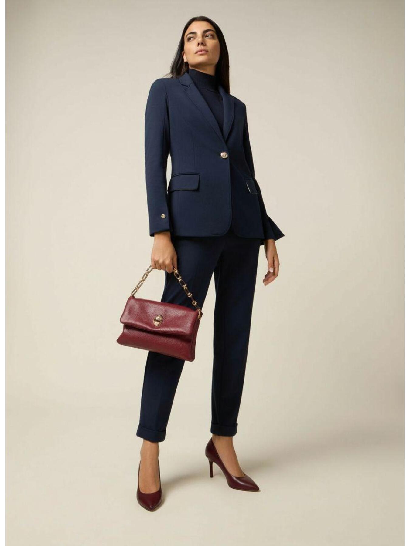 Regular trousers in Milano stitch image number 0