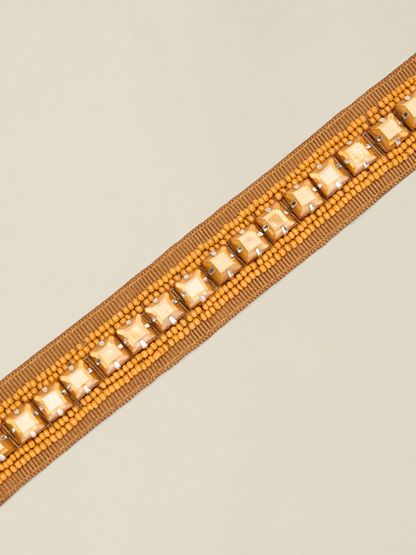 G&uuml;rtel aus Ripsband mit Fassungen image number 2