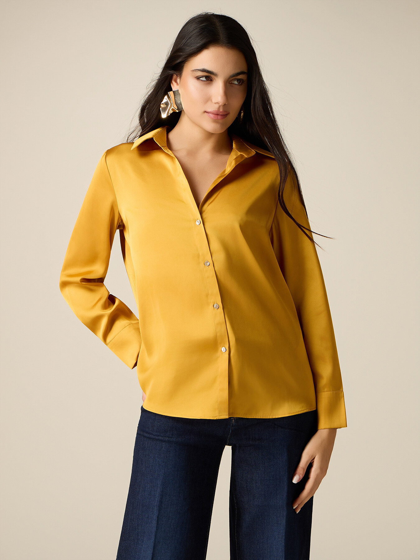 Camicia in raso image number 0