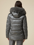 Down jacket with faux fur collar image number 1
